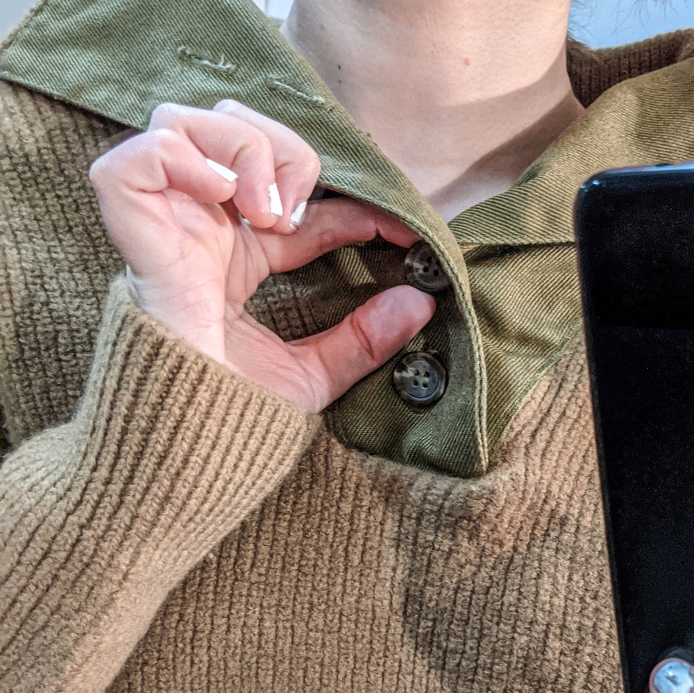 Cozy n Cool Vintage Sweater Elbow Patch Pullover - Picture 6 of 11